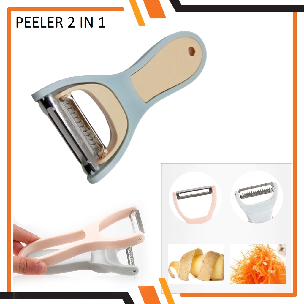 Peeler  2 in 1 Pisau pengupas Buah dan Sayur Wortel Kentang