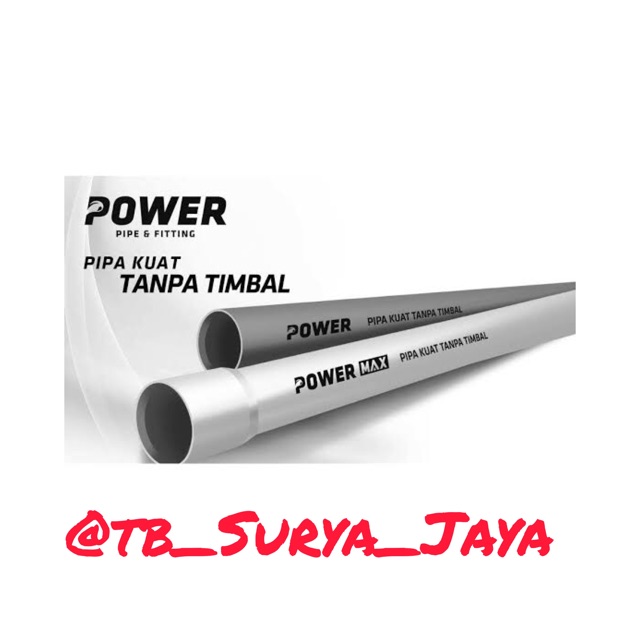 PIPA PRALON PVC LISTRIK CONDUIT 20 MM POWER MAX PER BATANG (3 