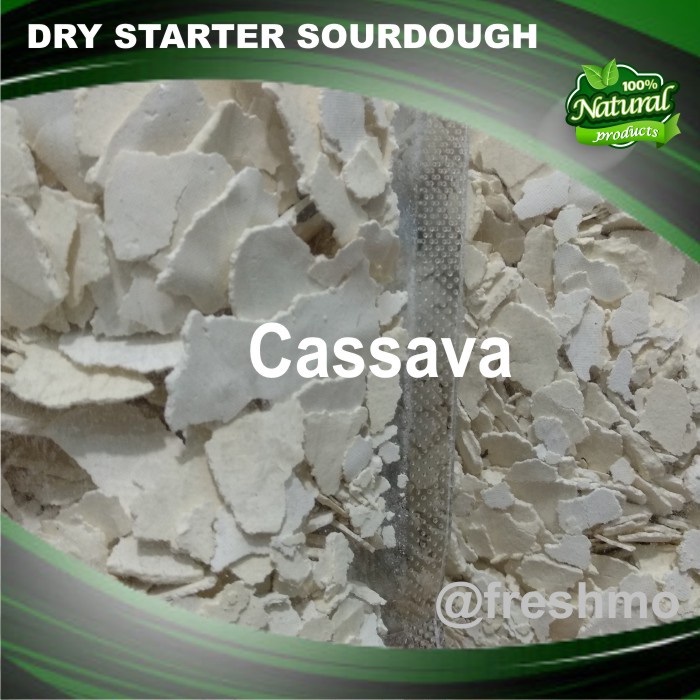 

sourdough starter CASSAVA dry gluten free levain ragi roti alami 100g