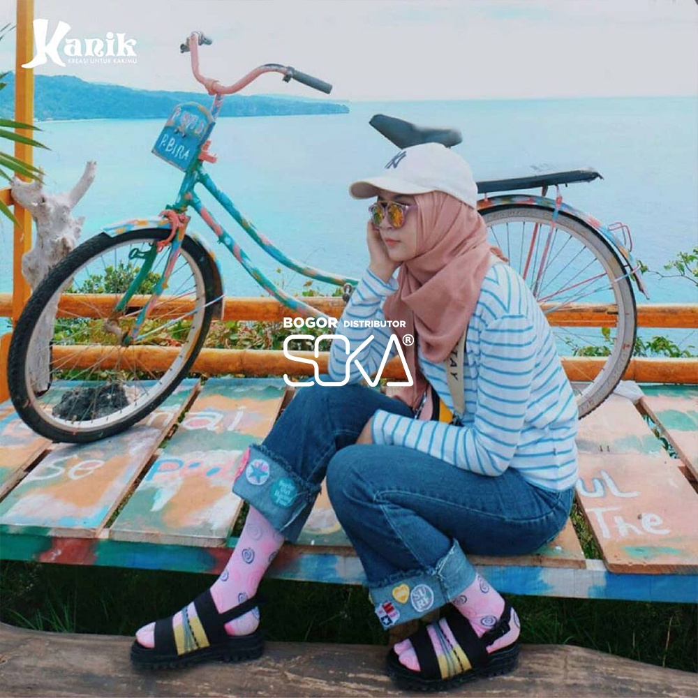 Kanik Infinity Circular - Kaos Kaki Jempol Motif Bundar - Distributor Kanik