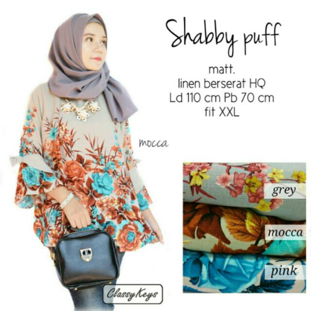 Atasan blouse shabby puff