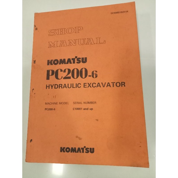 buku shop manual excavator Komatsu  PC 200-8 &amp; PC 200 lc-8