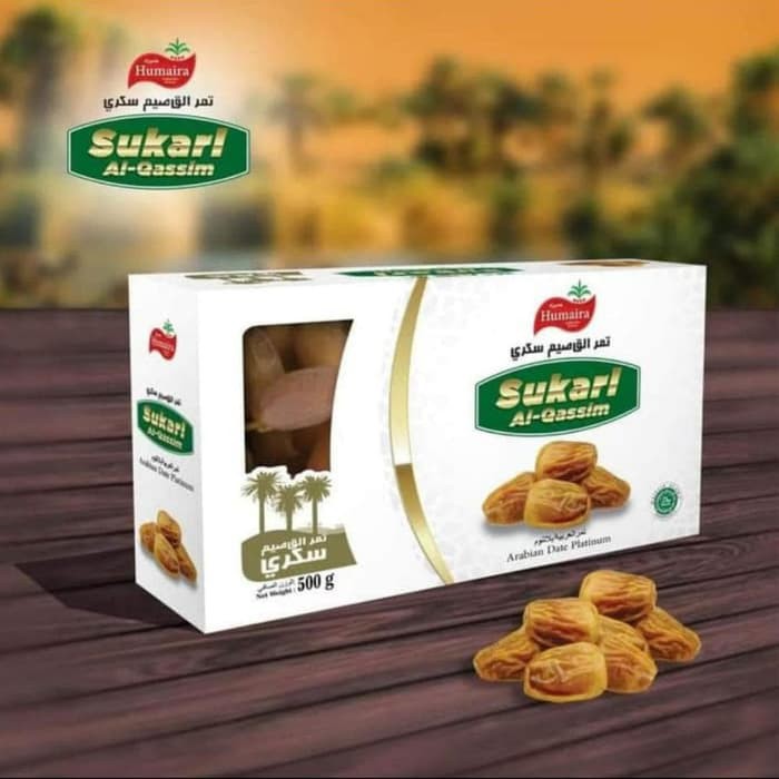 

Kurma Sukari Al Qassim Humaira Asli original Kurma Sukari Organik 500 gr gram