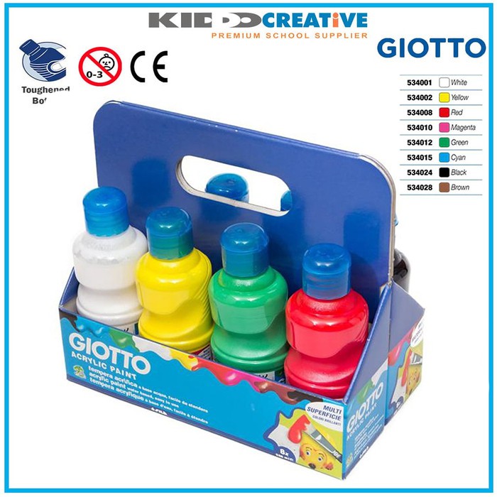 

GIOTTO ACRYLIC PAINT 8X250 ML