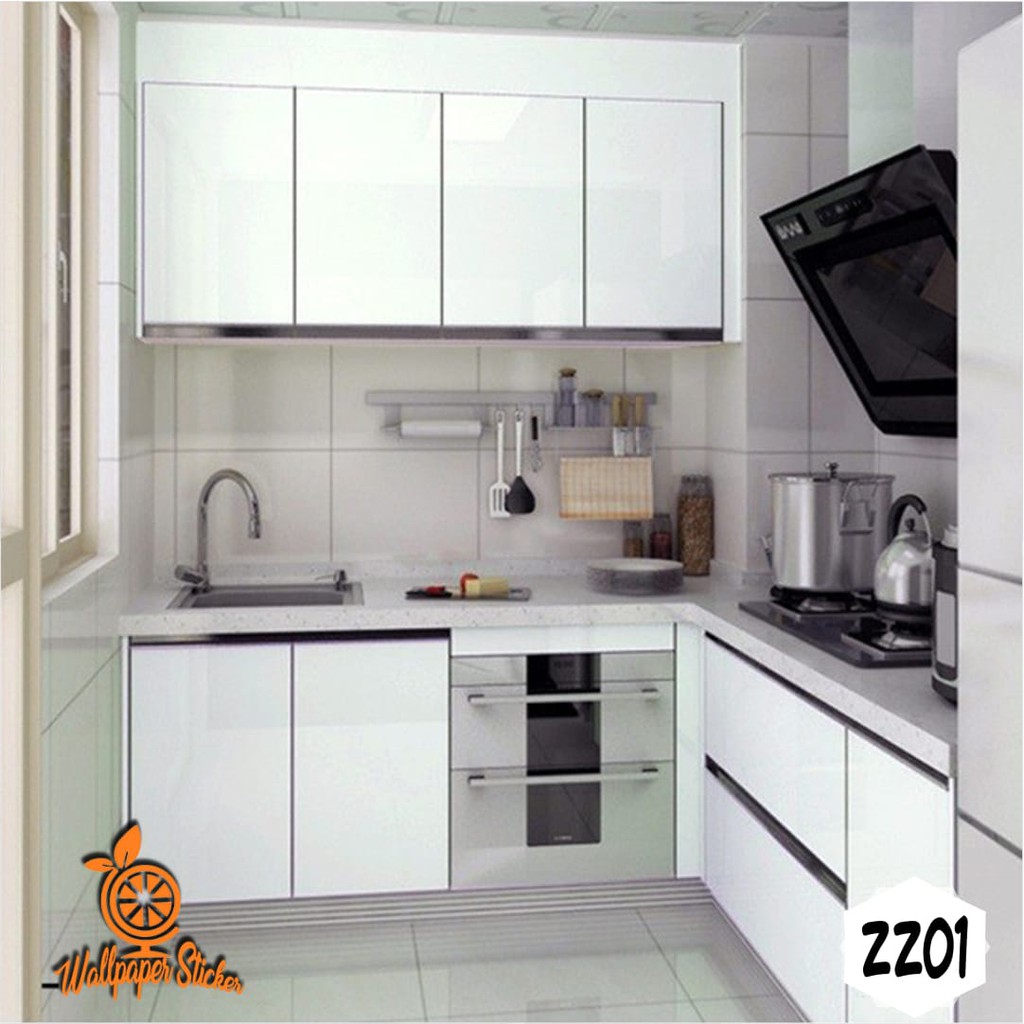 Wallpaper dinding Dapur Glossy 61Cm X 5M stiker Kitchen Set / wallpaper dapur anti minyak dan panas wallpaper penghias dapur