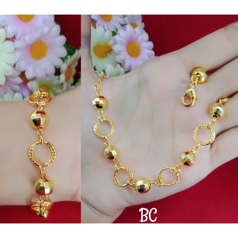 gelang keroncong bulat emas muda kadar 35%