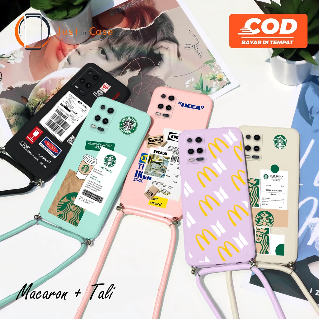 Sling Case Macaron Softcase Tali (UV02) Oppo A95 4G 5G A74 A16 A15 A15s A55 A54 A53 A52 A92 A5 9 2020 RENO 7 6  5 5F 4 4F A5S A12 A7 A1K F5 F7 F9 F11 PRO A3S RENO 8 5G PRO RENO 7Z 7 5G 7 4GA16K/A16E
