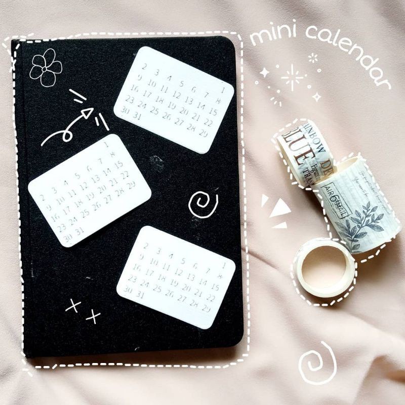 Mini Kalender Notebook/Journal/Planner