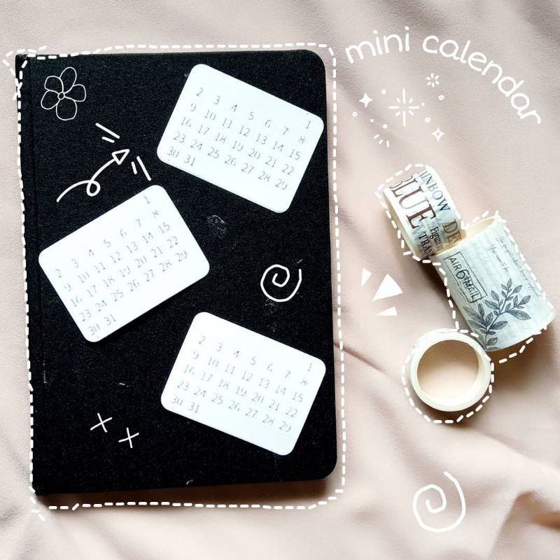 

Mini Kalender Notebook/Journal/Planner