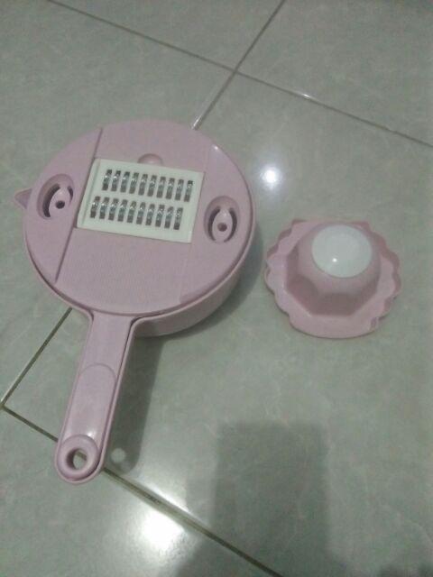 Go - H7001 Set Alat Parutan 12 In 1 / Mandoline Bulat / Alat Pengiris & Pemotong Kentang Sayur