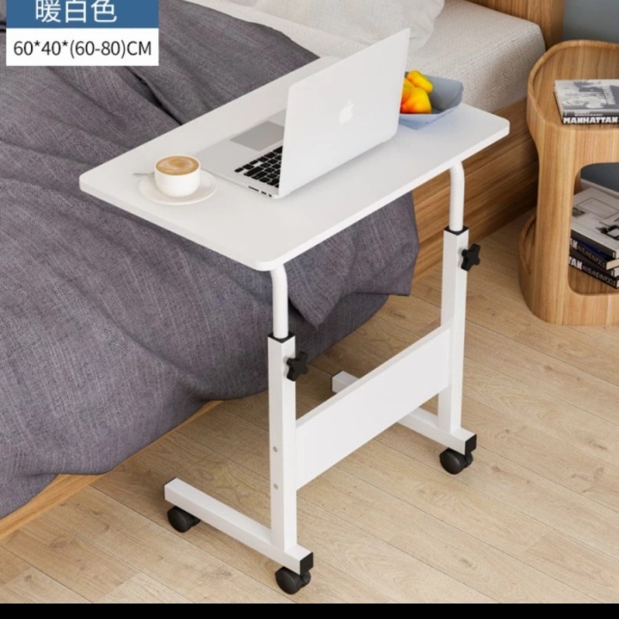 Meja Laptop Lipat Adjustable Portable Rotate Laptop Desk - Meja lipat roda