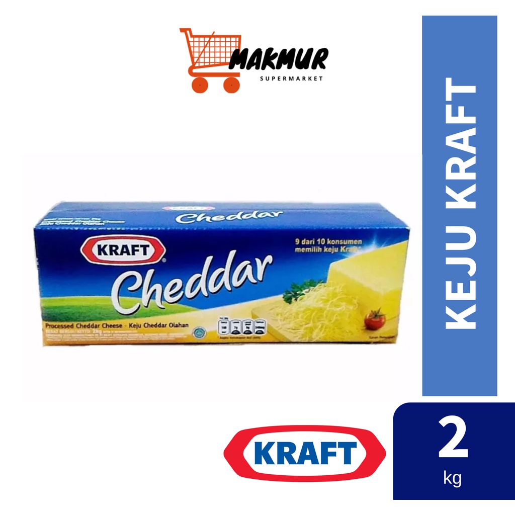 

Keju Kraft Cheddar 2 kg