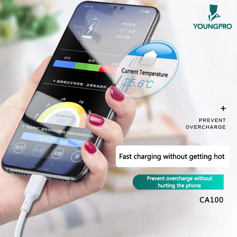 Youngpro CA-100M - Kabel Data Anti Break Youngpro 5A Fast Charging Micro Usb