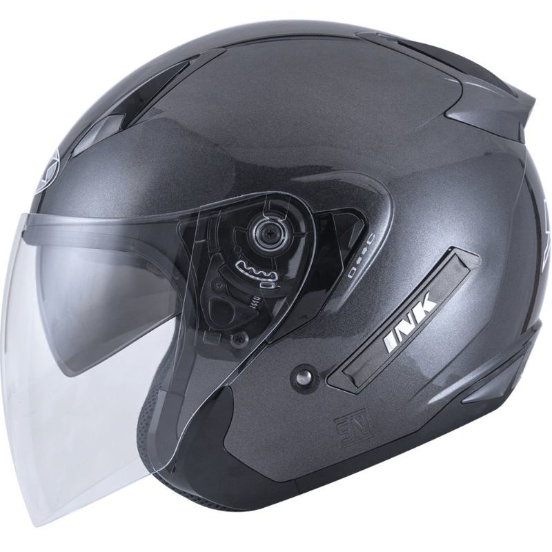 Helm INK METRO 2 Double Visor Putih Hitam Glossy Doff Merah Ferarri Gunmet Pelindung Kepala Pria 2 Wanita