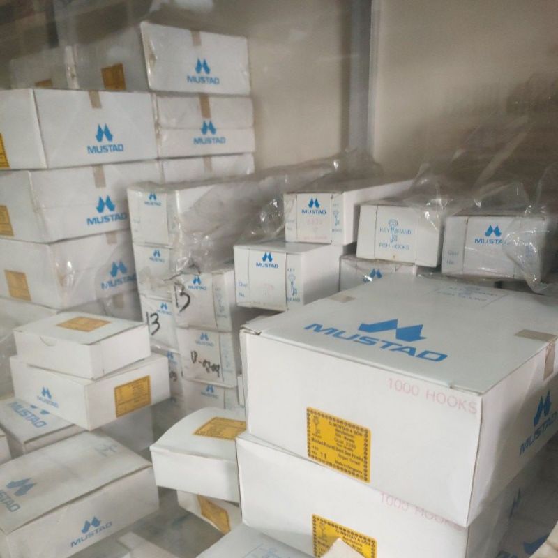 Kail Pancing Mustad Original Mata Kail Pancing Mustad No. 6 Sampai No. 13