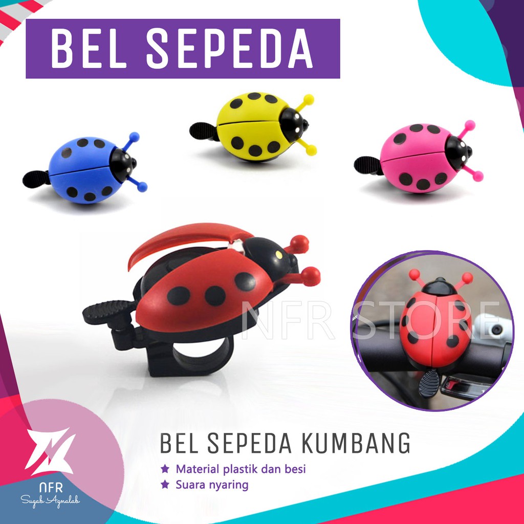 Bel Sepeda Kumbang Unik Lucu Nyaring Bel Sepeda Anak