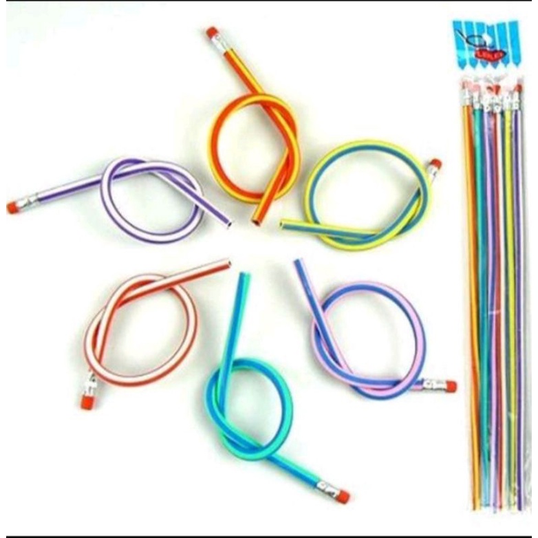 

Pensil♡lentur♡Flexible♡Pencil♡ Gulung♡Flexible♡unik♡lucu