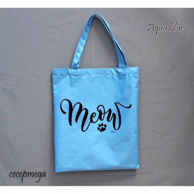 Totebag Tas Tote motof Meow MW003