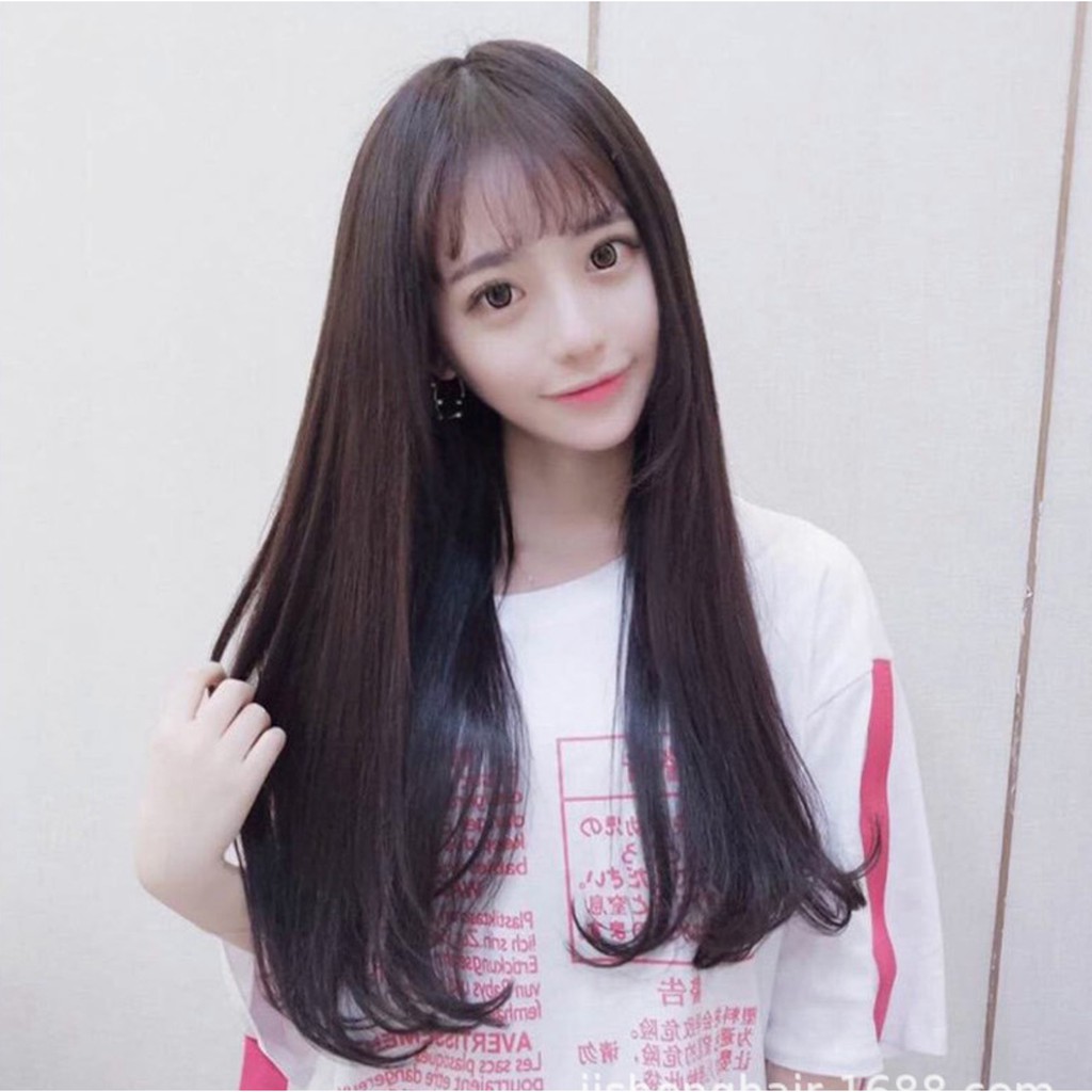 WDA-09 wig daily lolita rambut palsu panjang straight lurus