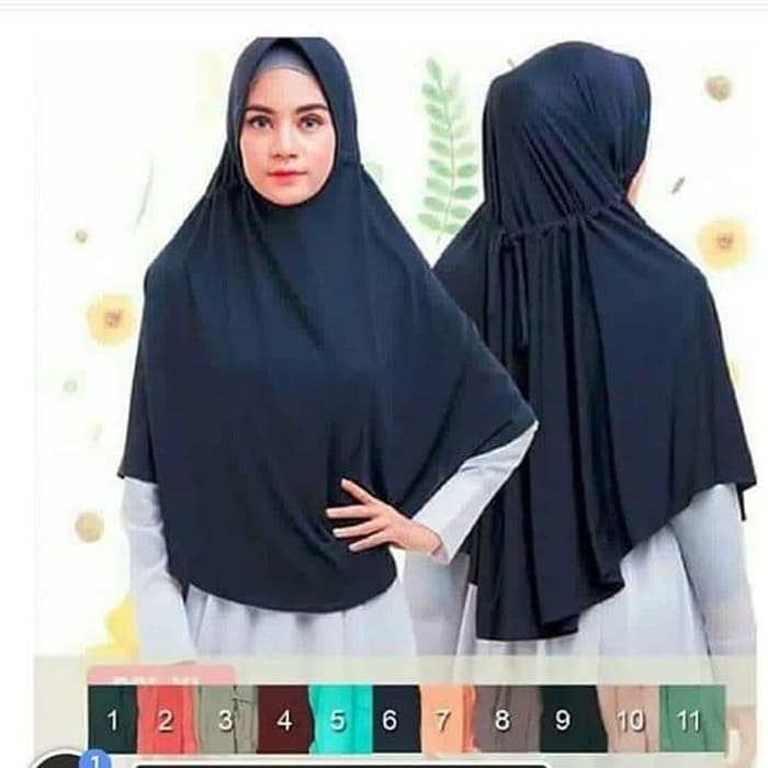 Jilbab instan SERUT JUMBO / serut polos Jokowi jumbo Jersey syari / SERUT Jokowi jumbo Khimar jumbo