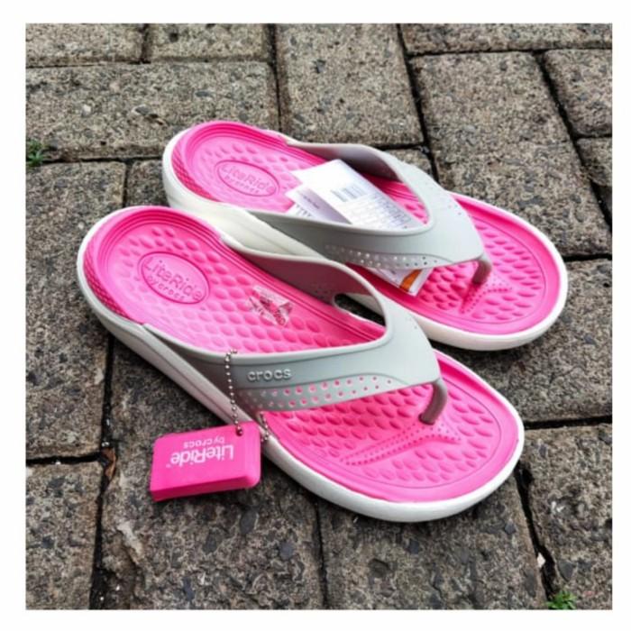 CROCS SANDAL JEPIT WANITA LITERIDE FLIP ORIGINAL CROCS - ABU BERRY PROMO