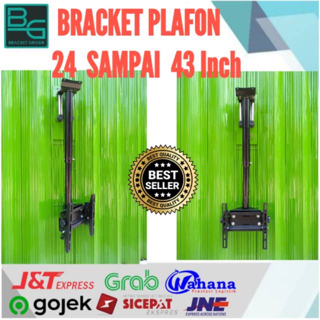 BRACKET TV GANTUNG 32 SAMPAI 43 INCH panjang 1m ADJUSTABLE