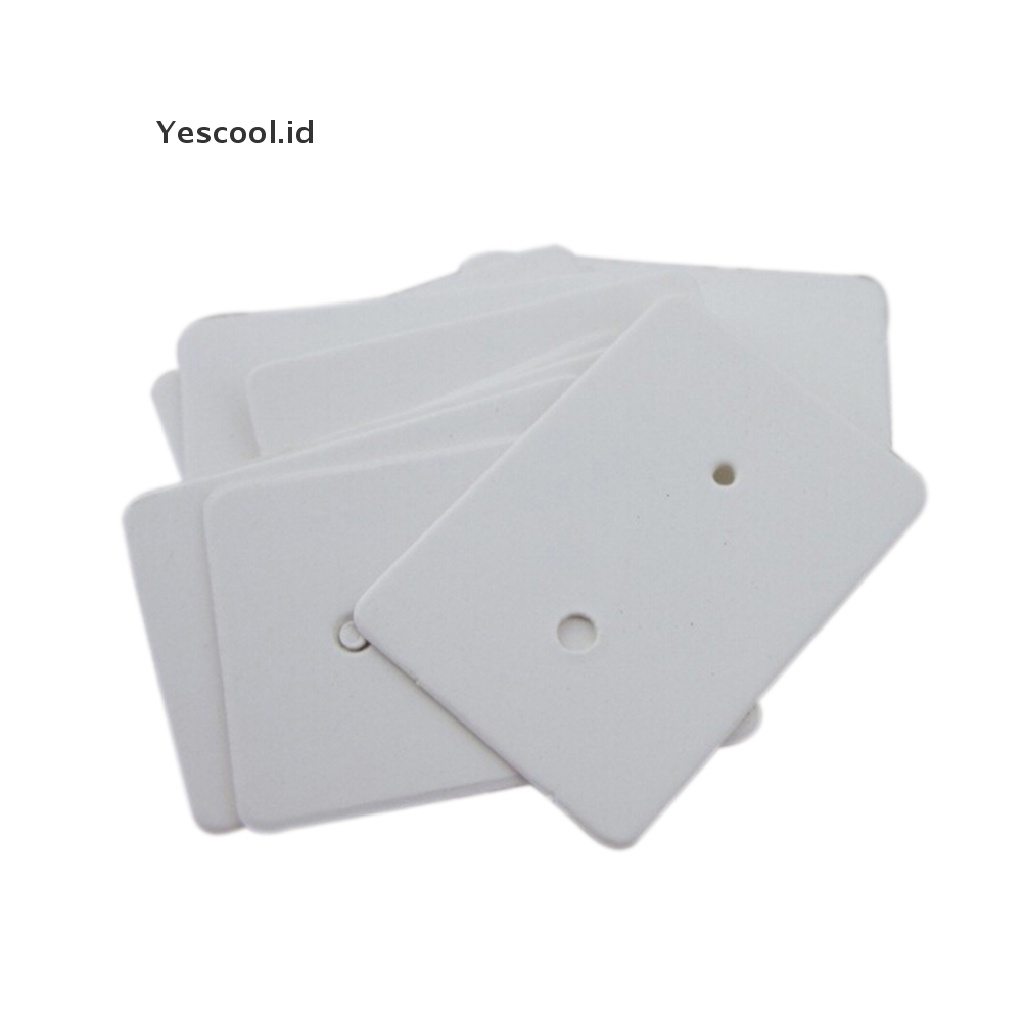 【Yescool】 100pcs Professional Type Earring Ear Studs Holder Display Hang Kraft Cards Paper .