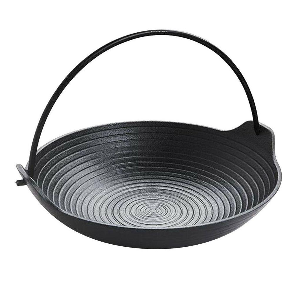 Solighter Cast Iron Pan Kompor Dapur Ala Jepang Peralatan Masak Cast Iron Outdoor Camping Cooking Pot