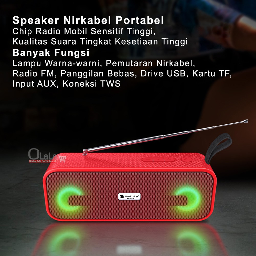 SPEAKER PORTABLE WIRELSS NR-2016