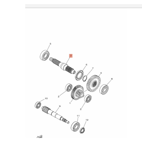 as roda belakang gardan rasio mio m3 s z soul gt fino xride x ride 125 ori ygp 2PH-E7421-00