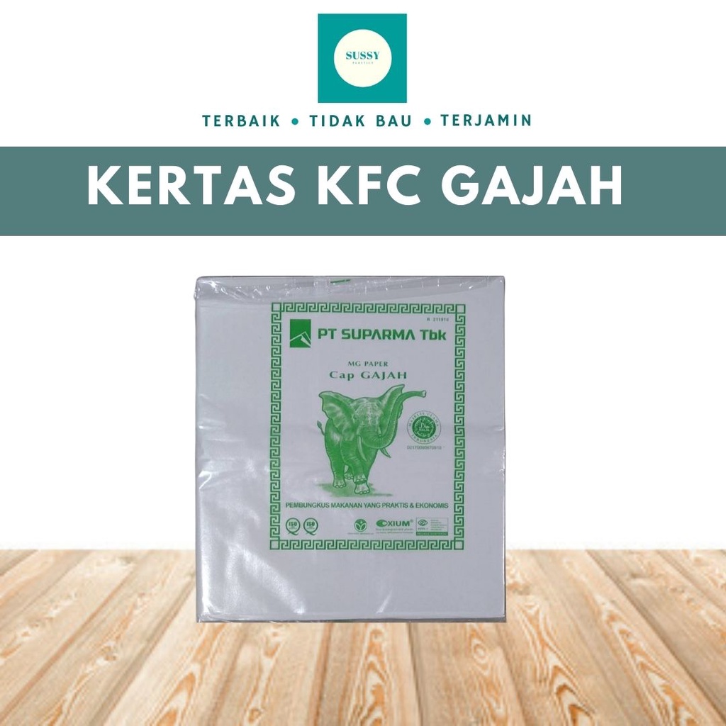 KERTAS NASI KFC / KERTAS BURGER / KERTAS BUNGKUS NASI MERK GAJAH