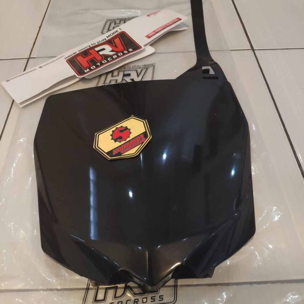 Plat Cover Nomor Yamaha YZF 250 Hitam HRV / Front Number Plates YZF 250 HRV