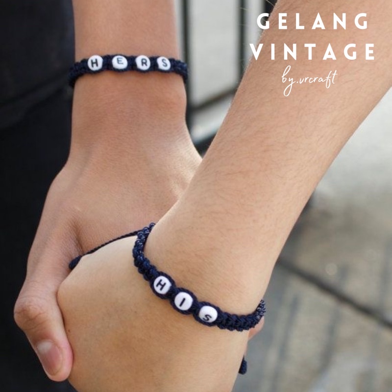 GELANG RAJUT REQUEST NAMA ( MANIK BULAT )