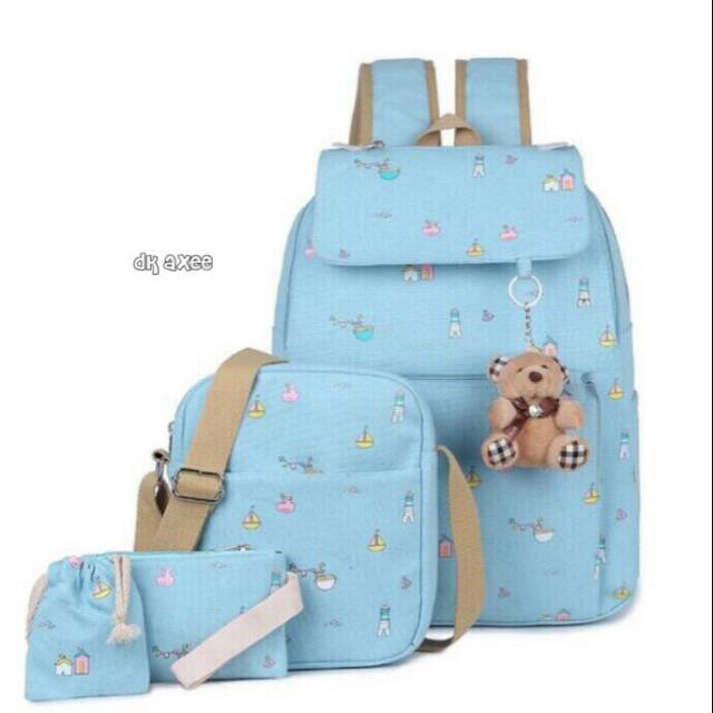 Tas ransel sekolah 3in1 cat abc/tas murah