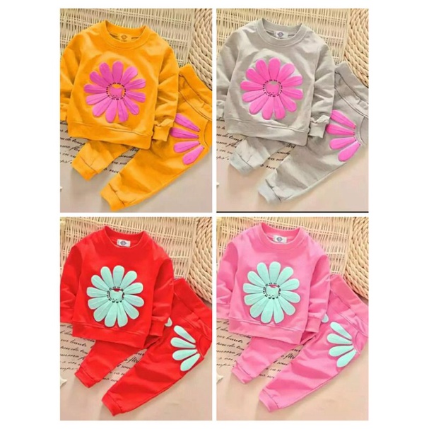 SETELAN SWEATER MOTIF ANAK LUCU KEKINIIAN 0-10 TAHUN