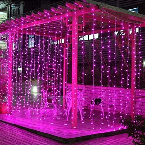 SS Lampu Hias LED Tumblr / Lampu Hias Natal LED PINK - 10 Meter + FREE sambungan kabel