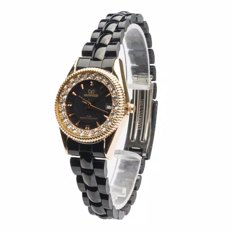 JAM MIRAGE WANITA 1580L WATER PROOF ITAM ROSGOLD ORIGINAL