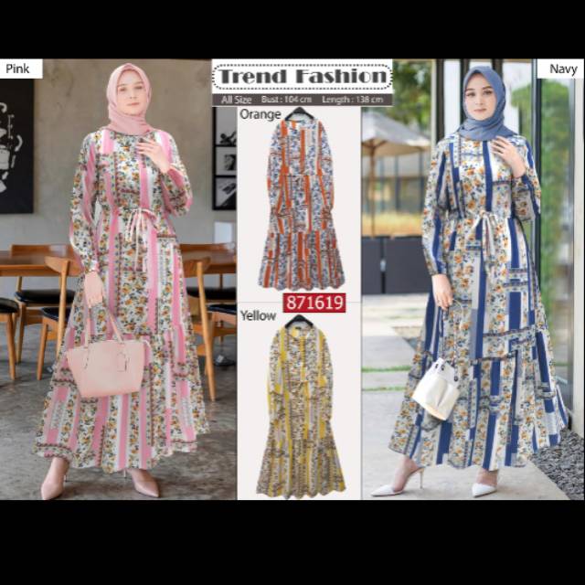Gamis extu Salur Floral