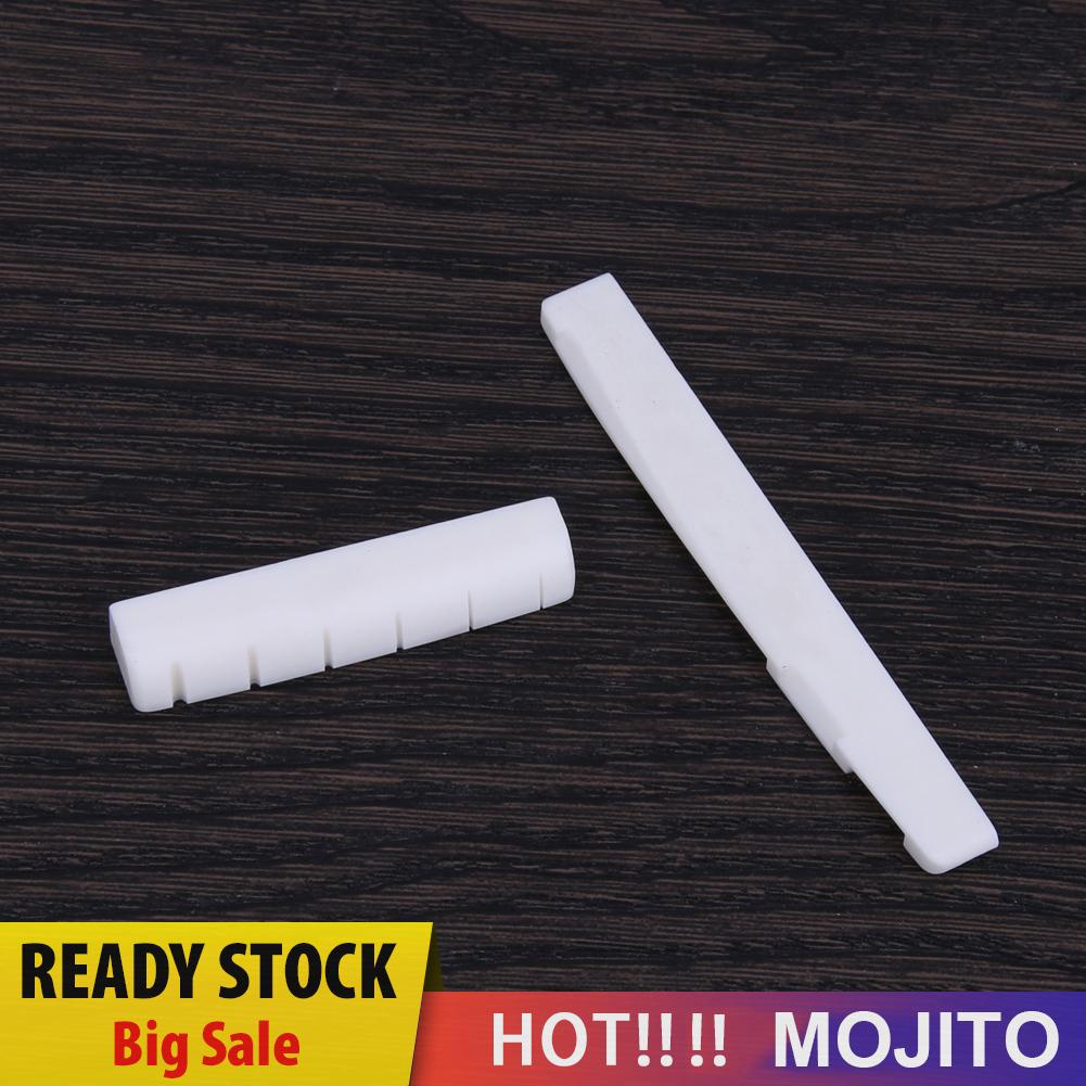 Mojito*4pcs Bone Guitar Bridge Nut Saddle 6 String Guitar Musical Instrument Parts