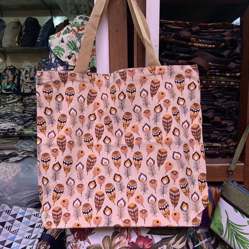 Tas Belanja Jumbo Kanvas Cantik