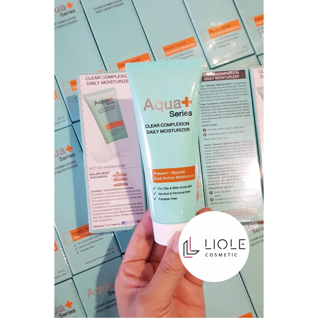 aqua  series clear complexion daily moisturizer