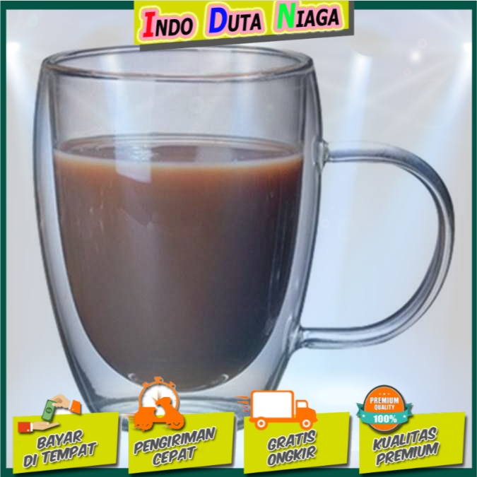 One Two Cups Gelas Cangkir Kopi Anti Panas Round 350ml