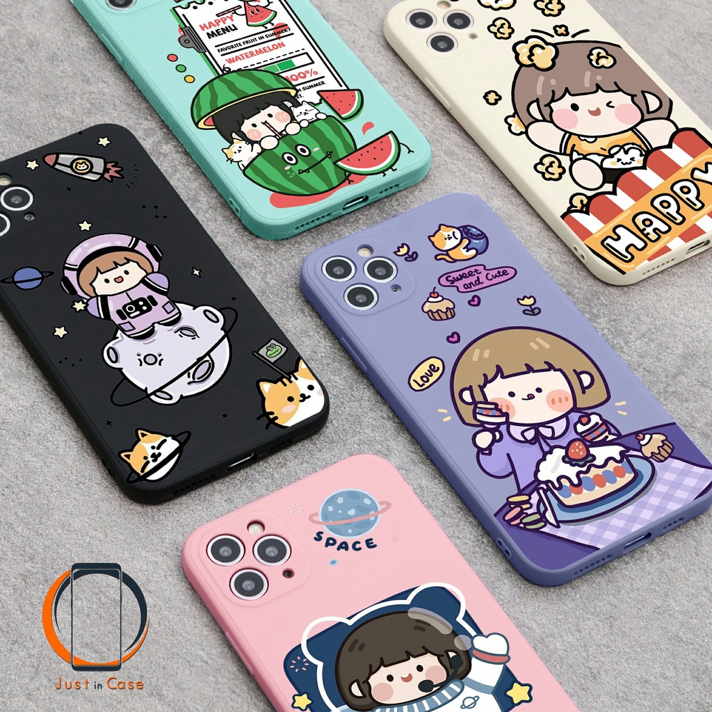 Softcase Macaron Roro Jump TPU (UV06) Iphone 13 13 PRO 13 PRO MAX 12 12 PRO 12 PRO MAX 11 11 PRO 11 PRO MAX XS XS MAX XR X 7 8 7+ 8+ 6 6+ CUTE LUCU