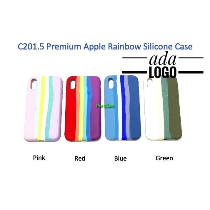 C201.5 IPhone X / XS / XR / XS MAX / 11 / 11 PRO / MAX Rainbow Full Silicone Soft Case