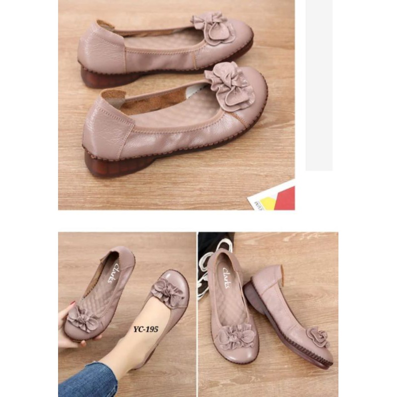 CLARKS FLAT BOW DAUN 195 / CLARKS PITA / SEPATU CLARKS