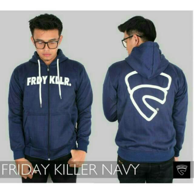 Promo Friday Killer Jaket Sweater Hoodie Zipper Unisex Big Size All Size L XL XXL Jaket Zero He A3Z1