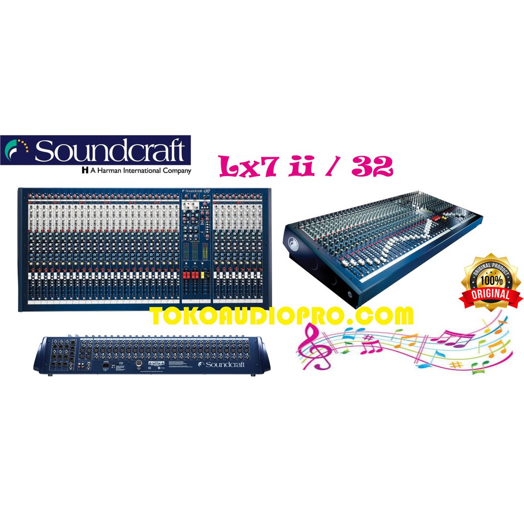 PROMO HARGA MURAH  Soundcraft lx7ii/32 lx7II/32 lx7ii-32 mixer audio original
