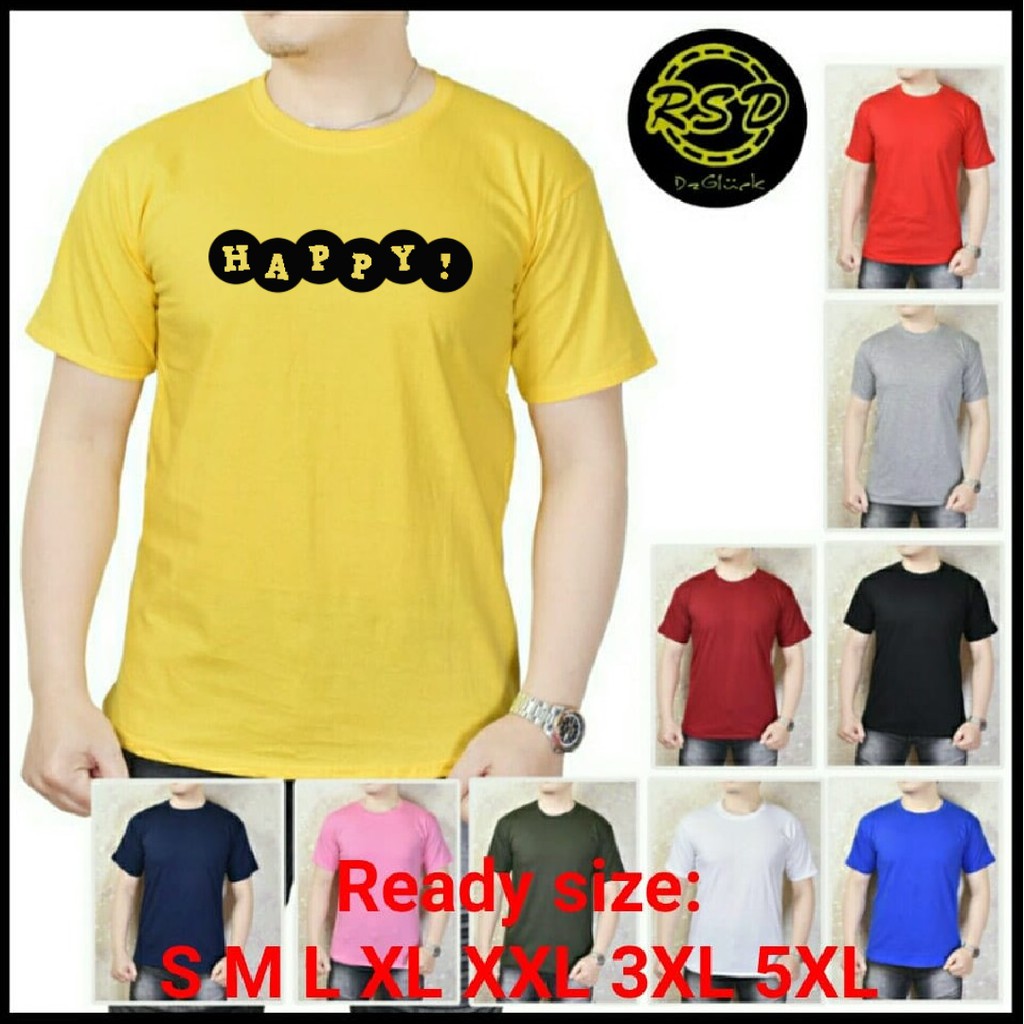 Baju Kaos Pria Jumbo Terbaru - Kaos Oblong Ukuran Big Size – Baju Kaus Oblong Ukuran S-5XL