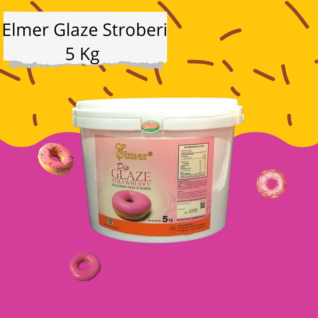 

ELMER GLAZE STRAWBERRY 5KG