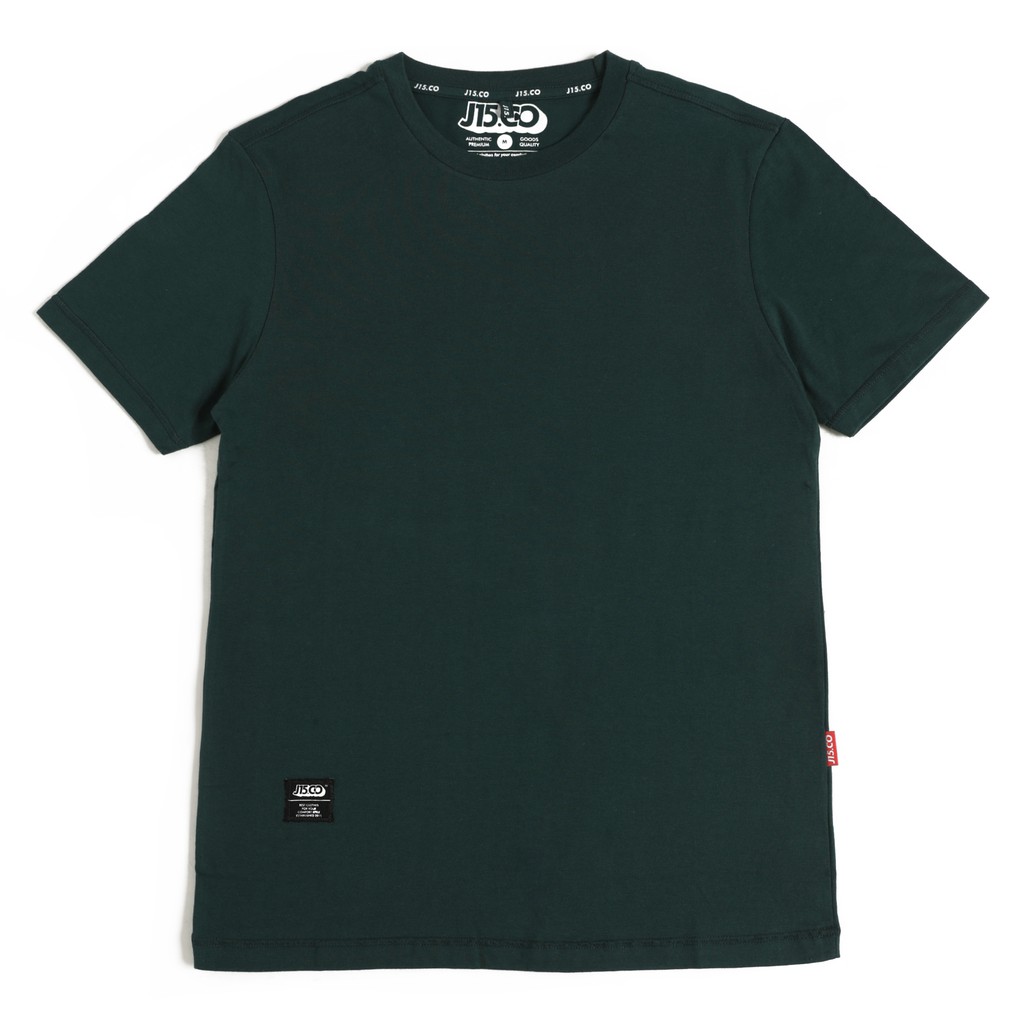 Tshirt kaos polos pria SLICO GREEN BOTTLE SLIMFIT